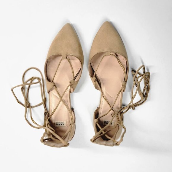 ZARA pointy toe flats shoes Sz EU 40 - Picture 4 of 8